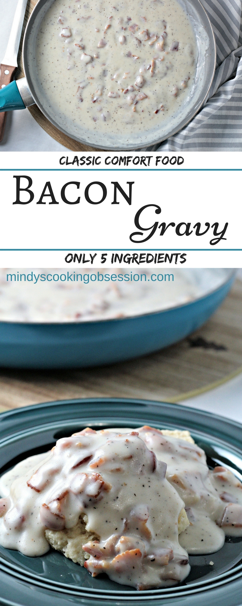 Bacon Gravy (Country Gravy) - Mindy's Cooking Obsession