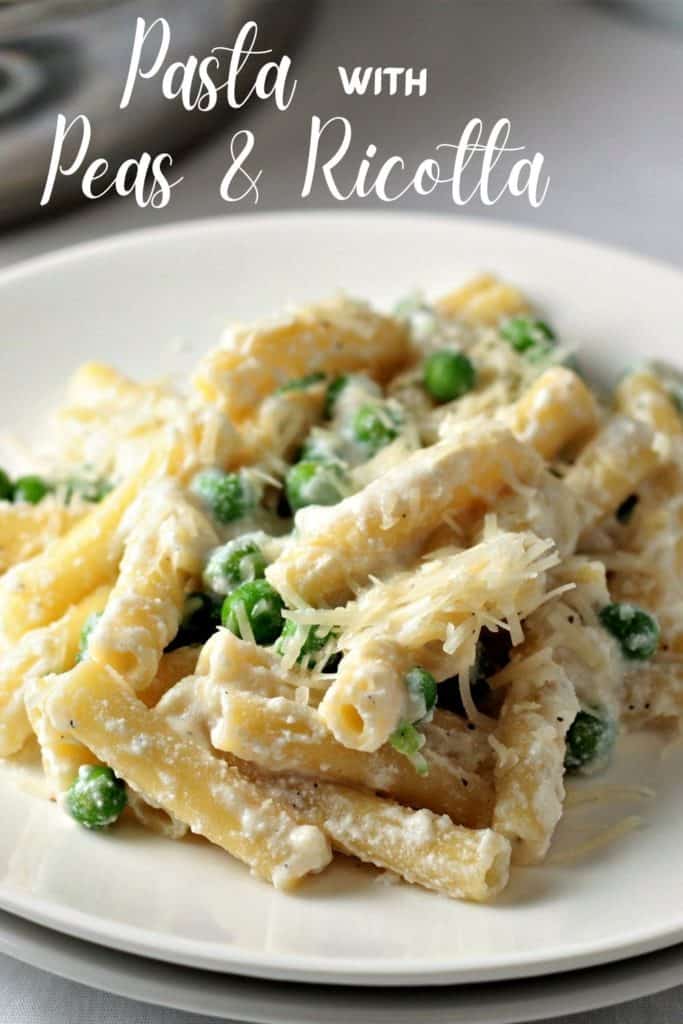 Pasta with Peas and Ricotta - Mindy's Cooking Obsession