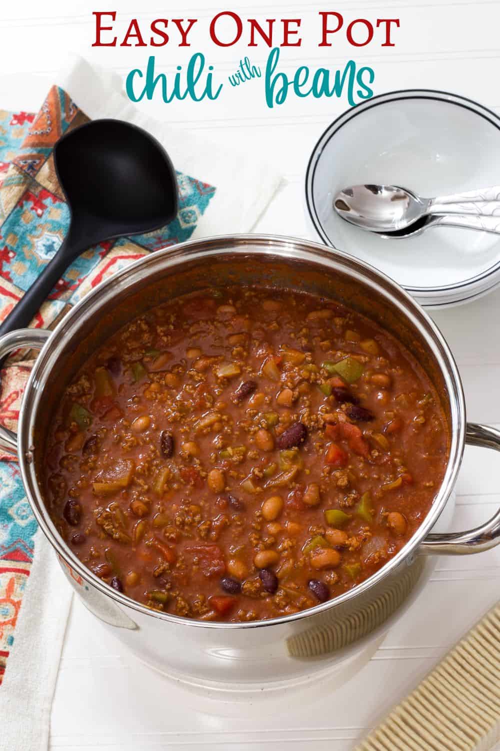 The Best Easy One Pot Beef Chili with Beans Recipe - Mindy's Cooking  Obsession