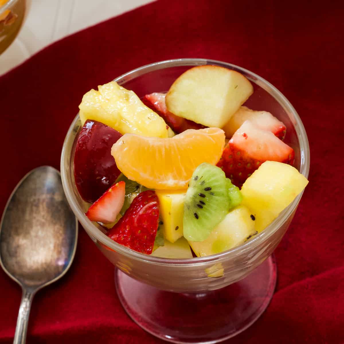 Fruit Salad with Honey Lemon Dressing - Mindy's Cooking Obsession