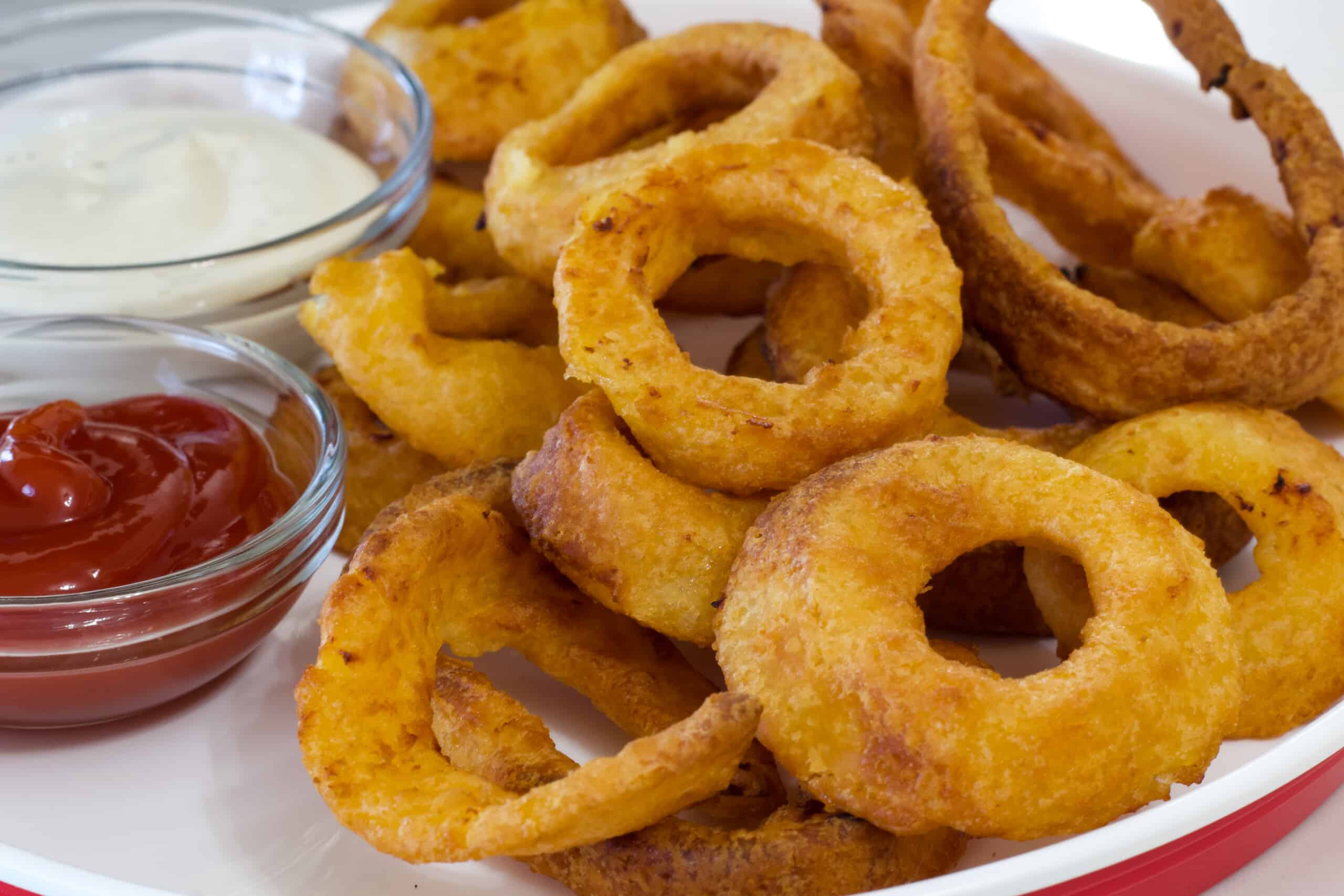 Air Fryer Frozen Onion Rings - Build Your Bite