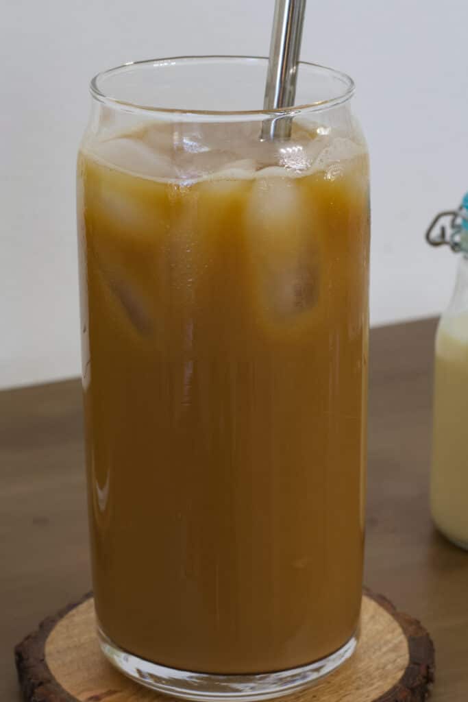 Iced coffee with condensed milk